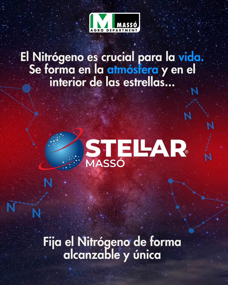 massoagro's tweet image. ⭐🌱 En un contexto de creciente limitación en la disponibilidad de #nitrógeno en el #suelo, la subida del precio energético y de optimización en el uso de fertilizantes, la fijación de nitrógeno biológica se posiciona como una herramienta clave.

𝗦𝗧𝗘𝗟𝗟𝗔𝗥 𝗠𝗔𝗦𝗦Ó