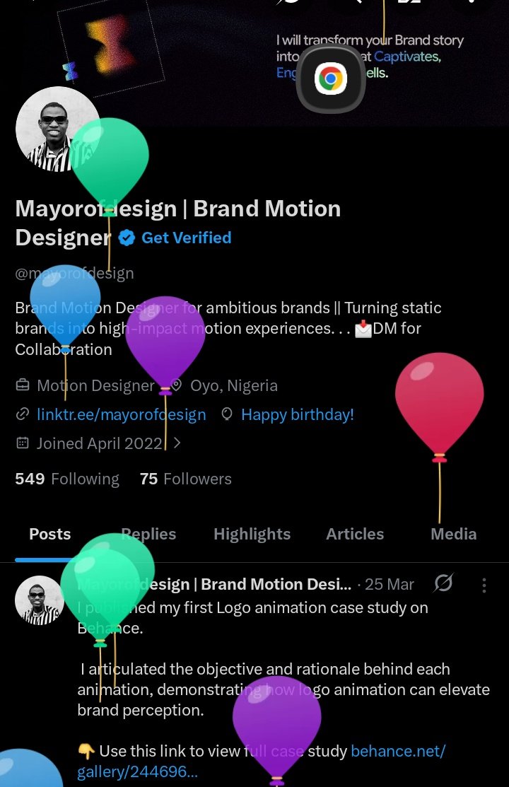 mayorofdesign's tweet photo. X still dey throw balloons 

Happy Birthday to me 🌟🌟 https://t.co/XAUTtQtxMw