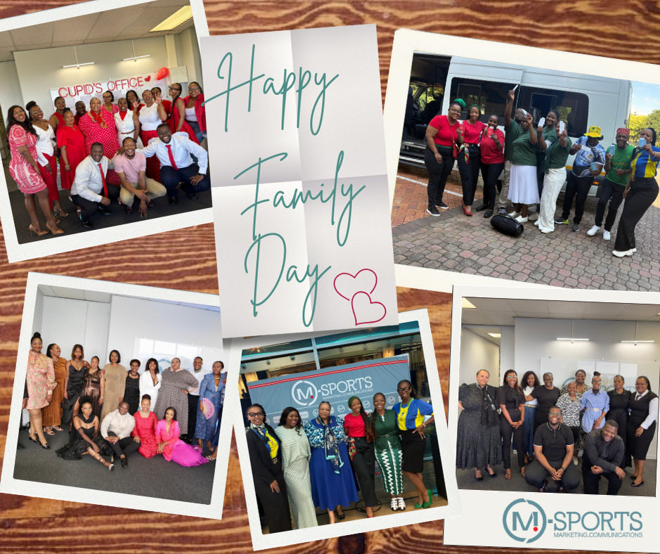 M_SportsSA's tweet image. Happy Family Day ✨
At M-Sports Marketing, we know the best work starts with family. It’s the trust, and understanding that drives how we create, collaborate, and execute at the highest level.
Because when you build like a family, you raise the standard — together. 🤍
#FamilyDay