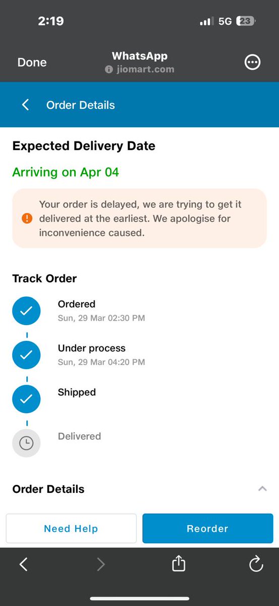 Santonam0519's tweet photo. I'm writing to raise a serious complaint regarding my recent orders.I have placed around 10–15 orders, but not a single product has been delivered to me. In each case, the delivery date was postponed two to three times without any proper communication 
@JioMart_Support @JioMart https://t.co/bZYx8Kd7Zc