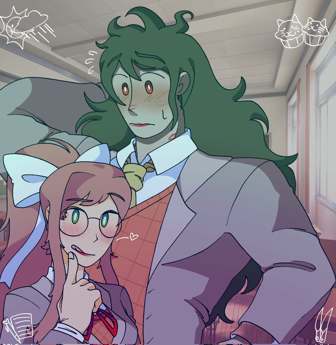 Idk i was doing honestly, it's just a Crackship i don't want to offend anyone, it's just i recently begin playing DDLC finally xd

#DokiDokiLiteratureClub #DanganronpaV3