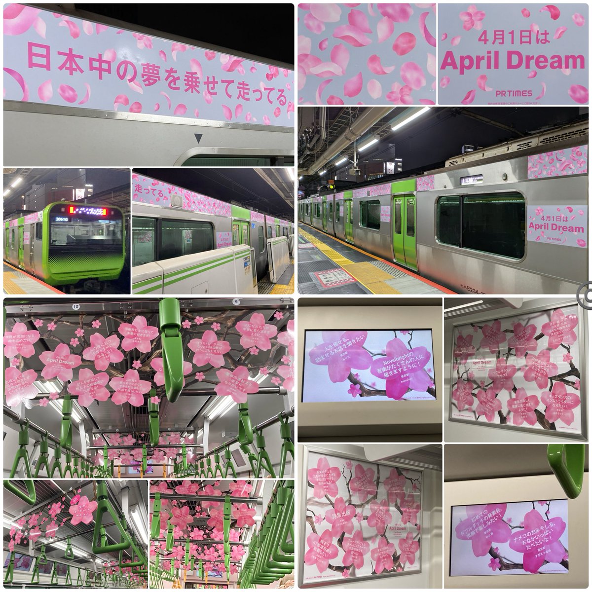 sekaiandjpn's tweet photo. 🌸🍃2️⃣
#sakura #cherryblossoms
①#山手線:April Dream(約4,000人の夢)
日本中の夢を乗せて走っている🪧~4/15
②#浅草 花川戸一丁目ビル(#助六)
③#川崎市📎#熱海市📎#宇都宮市
④#駒込(#ソメヨシノ🌸発祥の地)
#千葉市📎#姫路市
📎Reposted
#spring #flower #artworks
#hereandthere #cool #Japan https://t.co/vttAmToIo3
