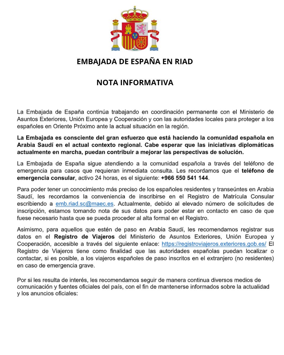 EmbEspaña en A.Saudí tweet media