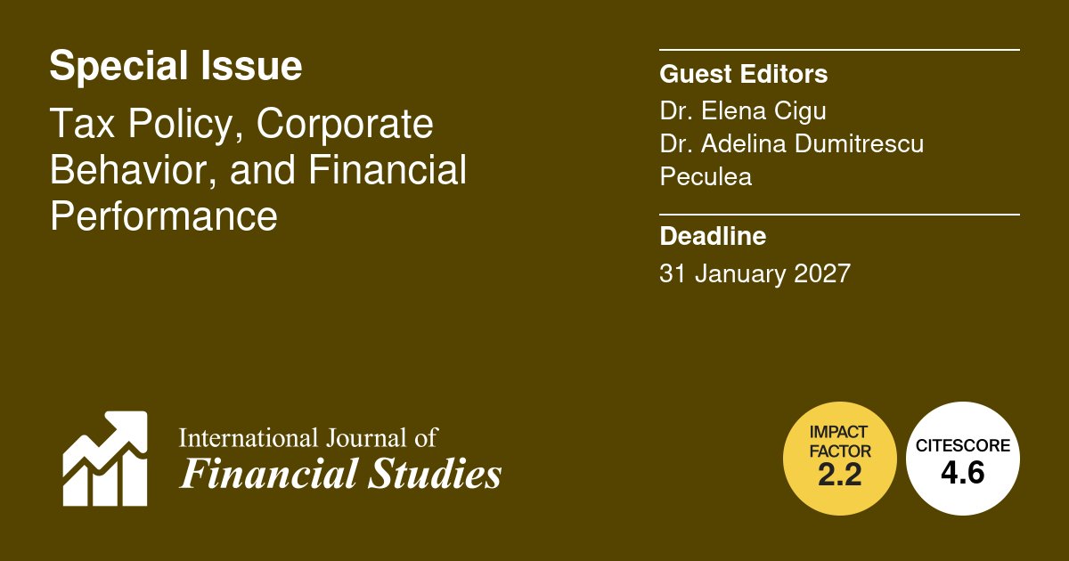 International Journal of Financial Studies tweet media