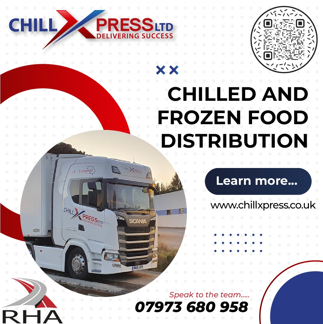 mawebdesign_uk's tweet image. #ChillXpress has been involved in #chilled and frozen #food #distribution all over the UK and Europe for a number of years. Based in the Midlands &amp;amp; close to all major Motorway networks.

Contact us today👇

🌐 chillxpress.co.uk

#Chilledfood #transport #Refrigerated