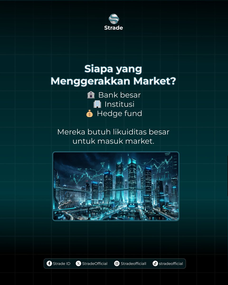 StradeOfficial's tweet photo. 🚀 Pernah SL kena duluan, baru harga jalan sesuai analisa?
Kamu nggak sendirian.
Banyak trader pasang Stop Loss di bawah support atau atas resistance area kumpulan likuiditas.
Harga sering "sweep" dulu sebelum gerak asli.
Pahami likuiditas = lihat market beda.

⚠️DISCLAIMER⚠️ https://t.co/xs9aSiBTuo