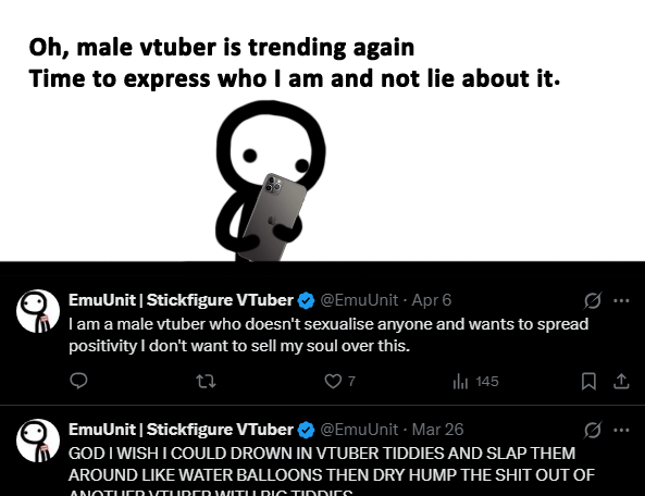 EmuUnit | Stickfigure VTuber tweet media