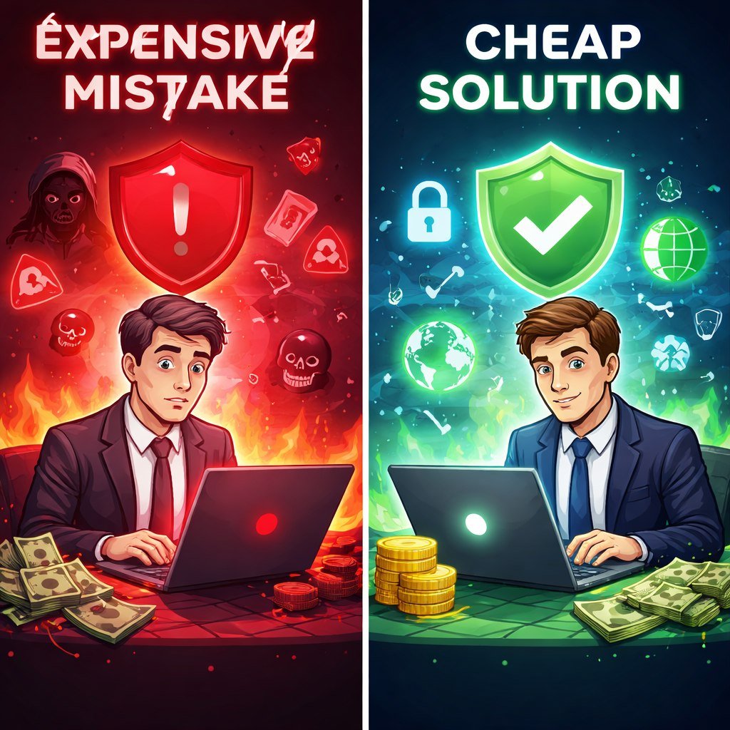 NoProxVPN's tweet image. Expensive mistake:
Trusting “it’s probably safe.”
Cheap solution:
Securing your connection properly.

Guess which one smart money chooses?
#smartmoney #vpnsecurity #businessmindset #cyberawareness