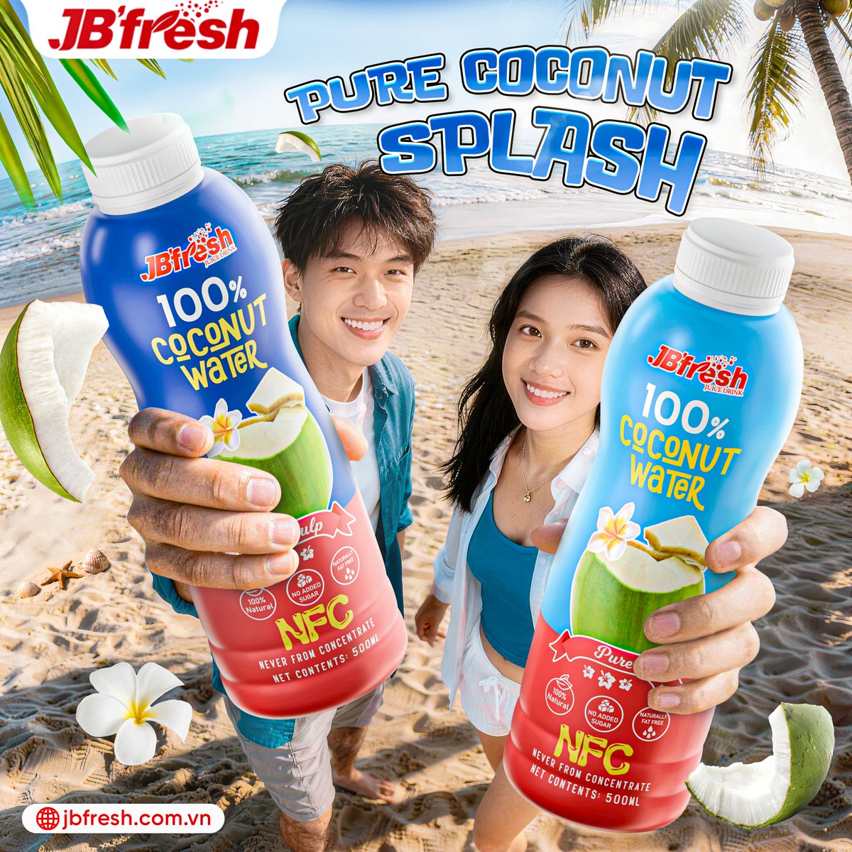 JBFreshBeverage's tweet photo. 🥥JB'fresh 100% Coconut Water - Pure Refreshment from Nature

Made from carefully selected coconuts from Vietnam, delivering the pure, natural, and refreshing taste of fresh, unadulterated coconut water.

👉Contact us for pricing and product samples.
#JBfresh #Delicious #TopBrand https://t.co/R6T0dohF8q