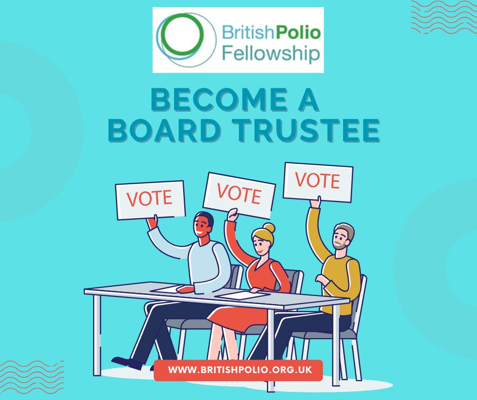 Britishpolio's tweet image. Becoming a trustee of the BPF Board is a rewarding way to make a real difference in the lives of #polio survivors. To find out more (without any obligation) attend the online Trustee Information Day on 15 April at 1:00pm. To register email Kripen at info@britishpolio.org.uk