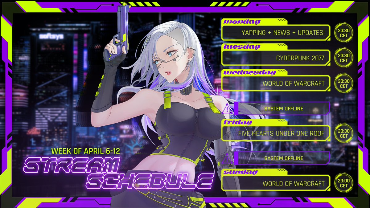 Evelynn Red 👾🌃 Cyberpunk Vtuber tweet media