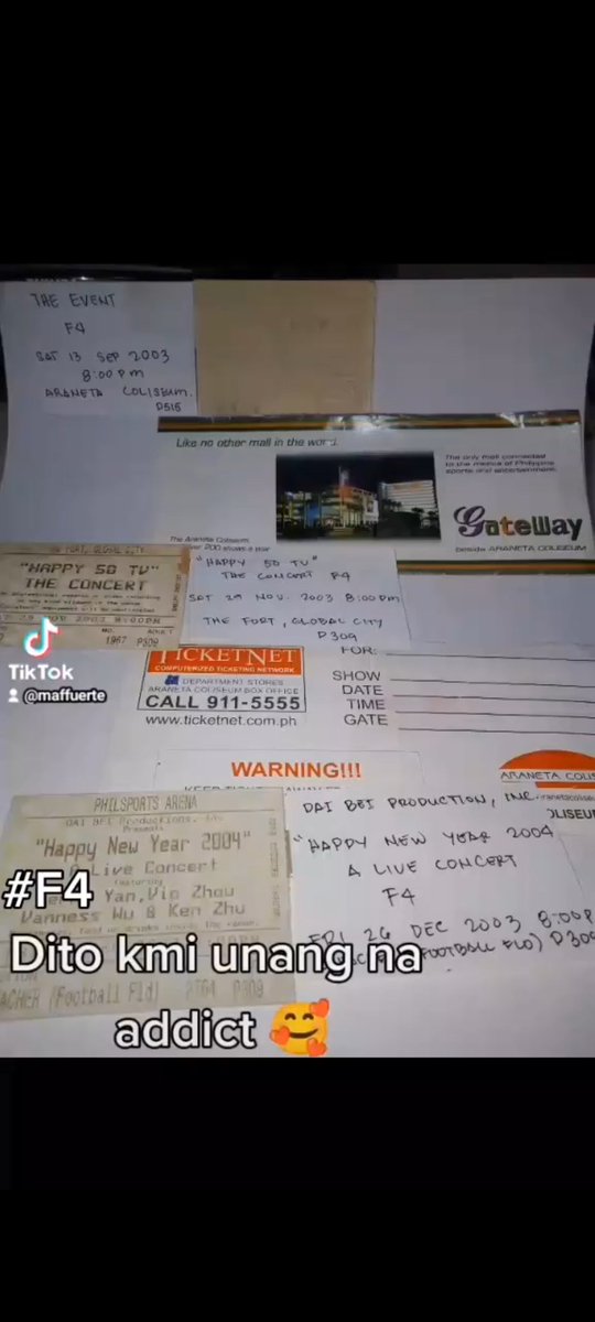 Sana madagdagan tong ticket na to for F4MEMORABILLA Con as comeback nila🤞🙏
