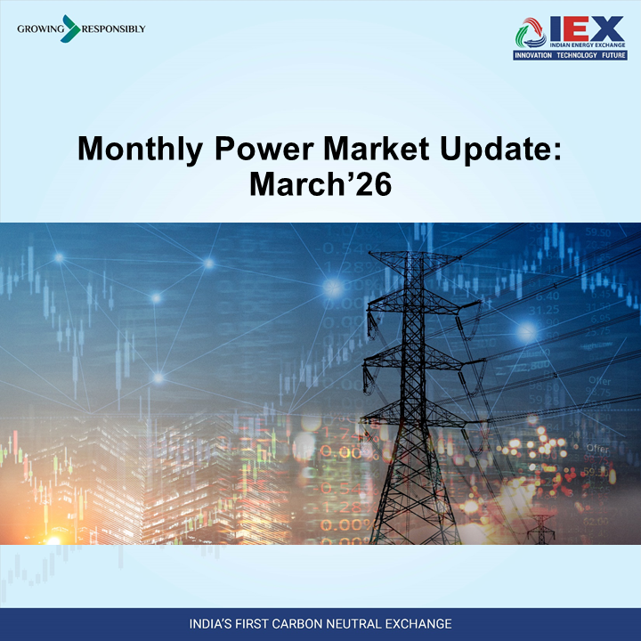IEX_India_'s tweet photo. IEX has released the latest Power Market Update for March 2026, Q4FY26 & FY26.
Click here for more: https://t.co/FJUpUK2oB6
Stay updated with the key developments.
#IEX #PowerMarketUpdate #EnergyExchange #IndianPowerMarket #MarketInsightse https://t.co/HDScPV1Ot3