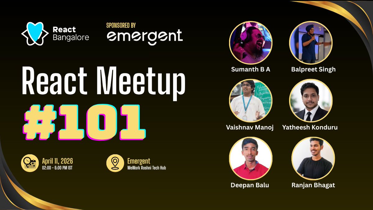 React Bangalore tweet media