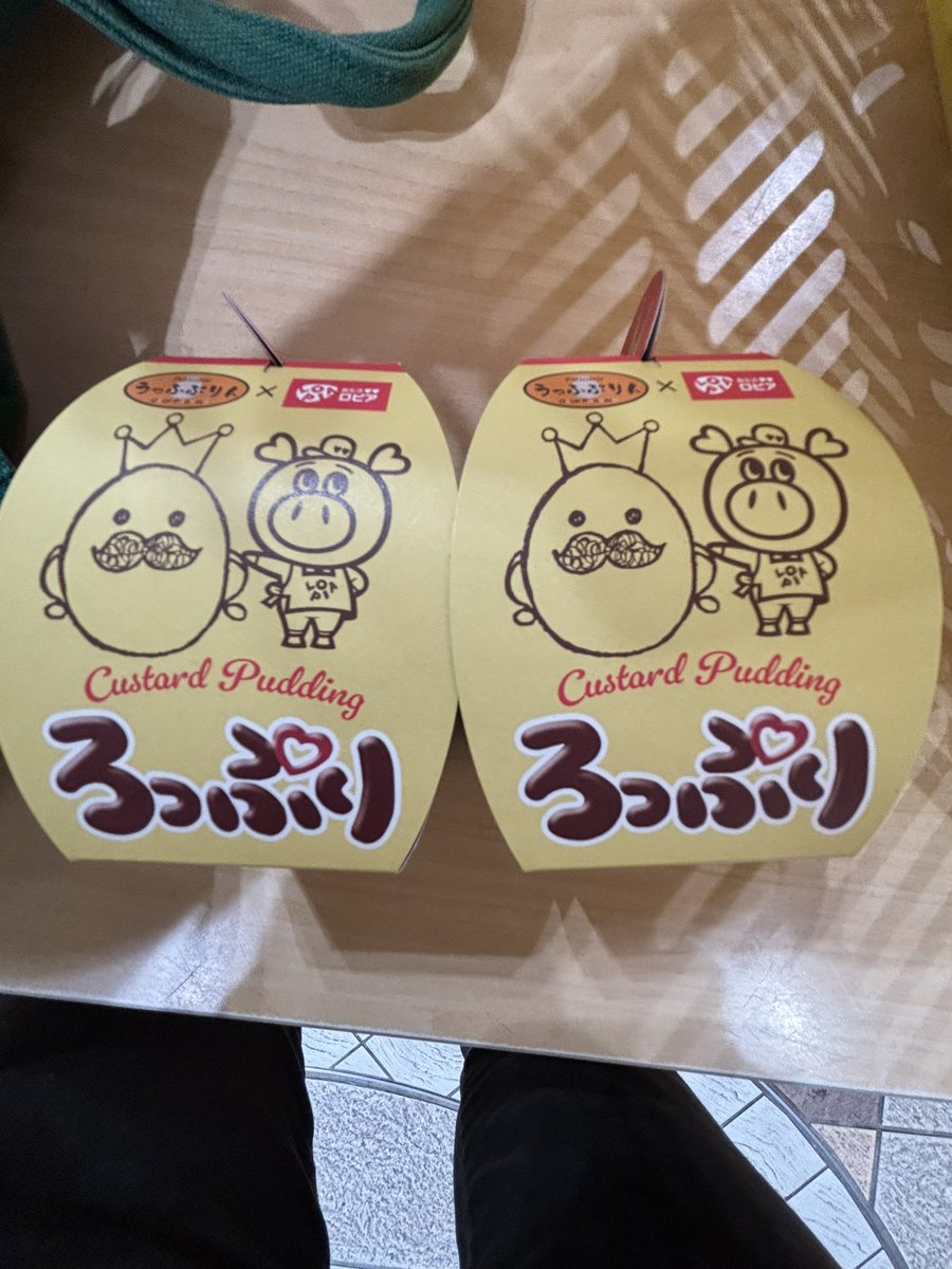 母まんじゅうへのお土産、ろっぷりとかいうプリン🍮です✨