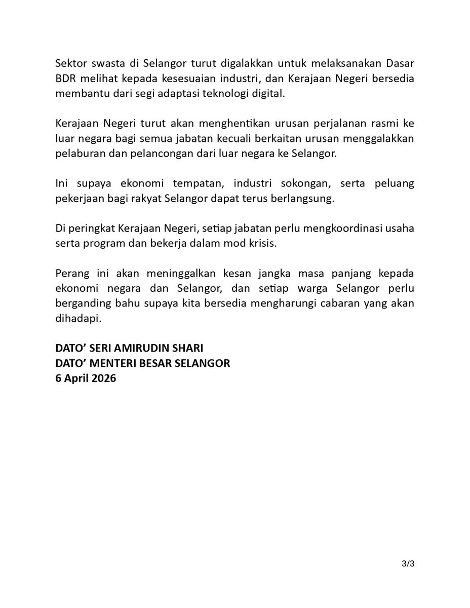 Amirudin Shari tweet media