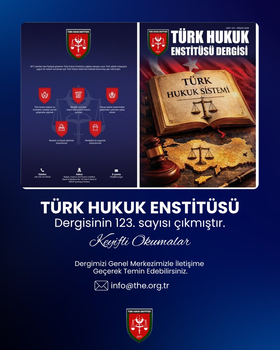 Türk Hukuk Enstitüsü tweet media
