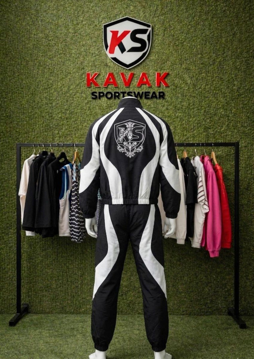 kavaksportswear's tweet image. Kavak Sportswear Black &amp;amp; White Retro Tracksuit

This black and white tracksuit features a bold retro-inspired panel design, giving it a standout sporty and vintage look.
#KavakSportswear #TracksuitStyle #BlackWhite
#RetroWear #Sportswear #Activewear
#MensFashion #JoggerSet