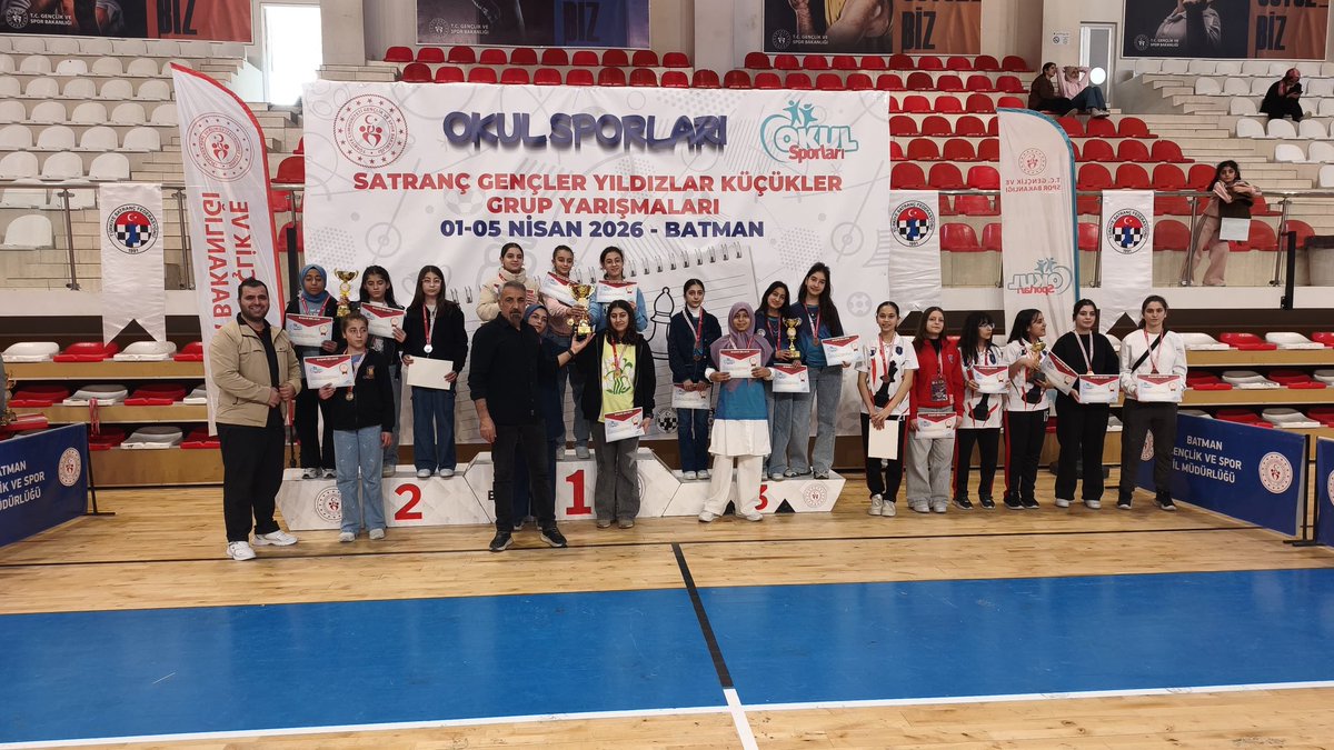 SuphiyeBolunmez's tweet photo. Okulumuz Batman ilinde düzenlenen Satranç Turnuvası Bölge Finallerinde
🏆 Yıldız Kızlar Bölge https://t.co/h03c5PXfzN 
👏 Küçük Kızlar Takımımız ise Bölge 4.sü olup iki takımımız da Türkiye finallerine gitmeye hak kazanmıştır.

@ali_eyyupkoca
@mehmeteminduya1
@fatihaydar47 https://t.co/gZue7wMAfr