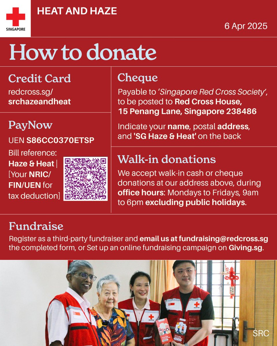 SGRedCross tweet picture