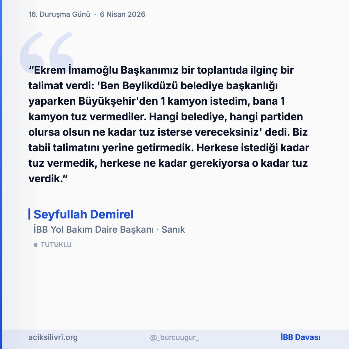 Tuz. aciksilivri.org <a href="/aciksilivri/">Açık Silivri</a>  Kaynak: <a href="/_BurcuUgur_/">Burcu Uğur</a>