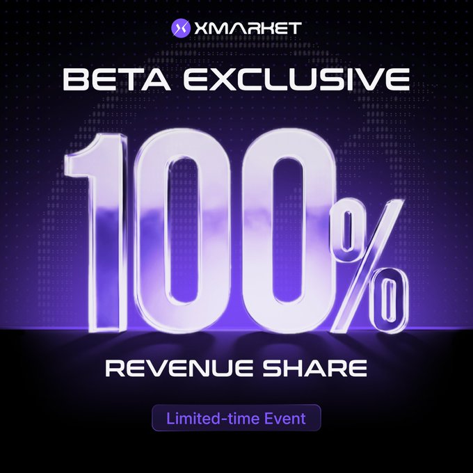 degen_yeager0x's tweet photo. Prints passive fees for u forever with 100% rev share on @xmarketapp 

here is how the money flows:

- 70% direct (tier 1): people who sign up using your direct code, you take 70% of their fees

- 20% network (tier 2): your tier 1 guys invite their own friends, you collect 20% of their trade

- 10% extended (tier 3): tier 2 invites tier 3, you get 10% of their fees.

So what is the fomo here ?

70% + 20% + 10% = 100%. 

During this beta phase, Xmarket keeps absolutely 0.

Every single cent goes straight back to the community.

use code to enter: XM-5AO3W0