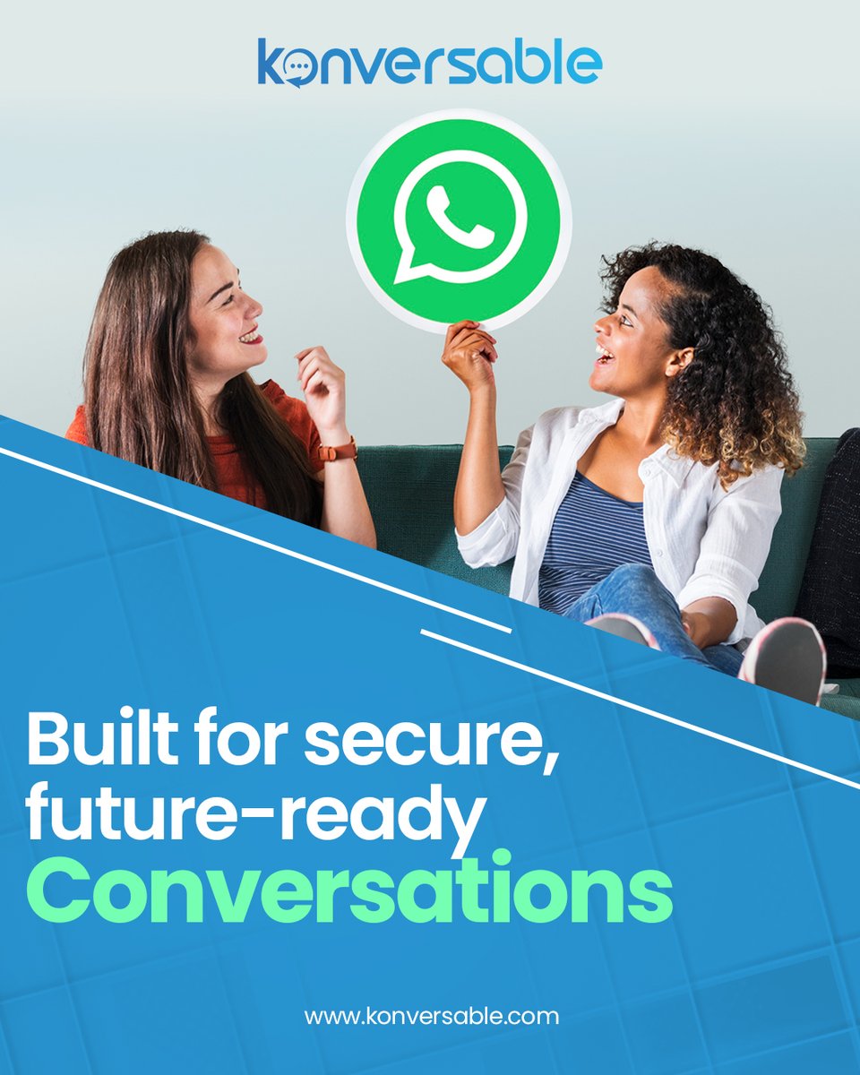 konversable's tweet photo. Why choose konversable + WhatsApp API?

📌Instant Responses

📌Rich Messaging

📌Secure Conversations

📌Team Collaboration

📌Customer Delight

Visit https://t.co/Hn5wQOOQNn to learn more.

#chatbotmarketing #customerservice #customersupport #chat #leadgeneration #livechats https://t.co/IvhjIPADp0