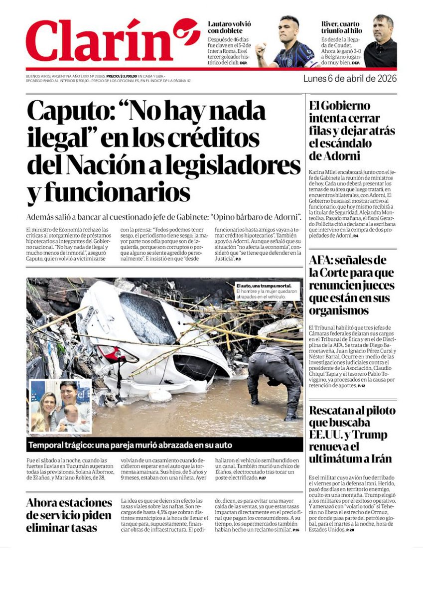 Clarín tweet media