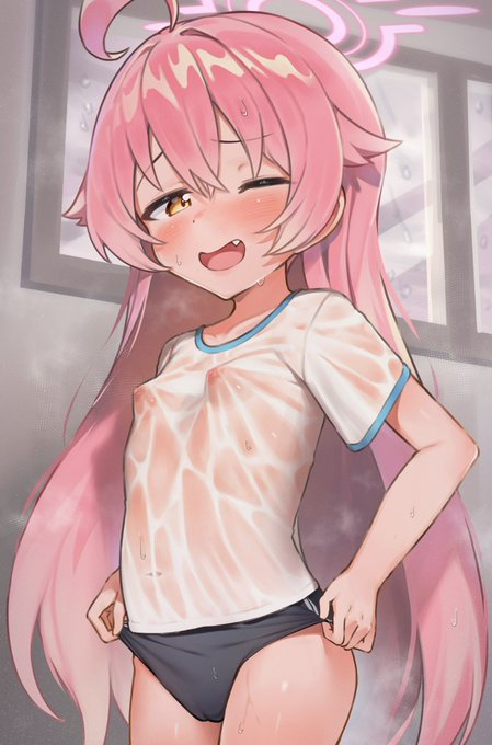 雨の日が多いので、濡れスケホシノを描いて投下