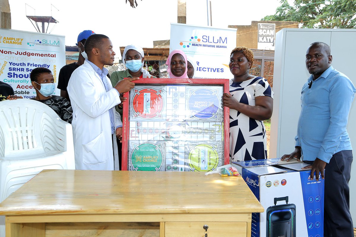 SLUMorg's tweet photo. With support from @amplifyfund, SLUM is strengthening health facilities to better serve young people in Nansana Municipality—especially girls and young women. #HerPowerHerChoice @CRVPF1
@Nakatudde_Debby @SRHMJournal https://t.co/oj8iLZ4HsG
