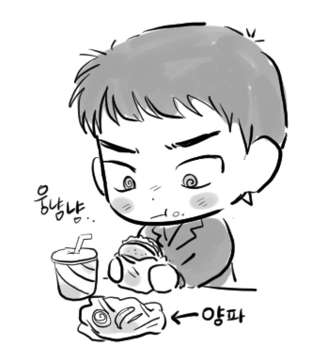 tkadl_'s tweet photo. 햄버거 얘기 넘 커여워서......예 https://t.co/uvBQJ8qft6