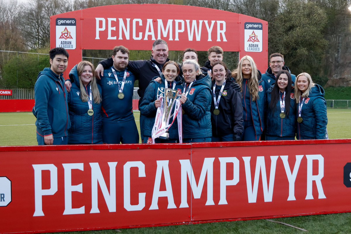 GemmaOwenWxm's tweet photo. Adran Premier and Adran Trophy Champions 2025/26

What a ride we’re on! 

@WrexhamAFCWomen https://t.co/dxHaTwbPeV