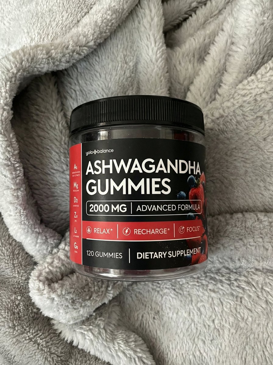 Iris_Way1's tweet photo. so instead of random pills
I started fixing stress first

using YOLOBALANCE Ashwagandha Gummies lately

helps lower cortisol → better sleep, calmer mind, clearer focus

I just get it on Amazon
code ASHWALOVE20 if you wanna try it 🔥 https://t.co/t1X4LPP9eI