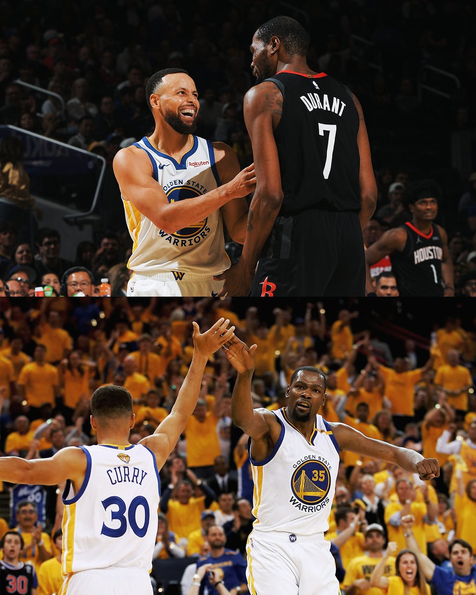 NBAFRANCE's tweet photo. KD &amp; Steph. https://t.co/II5q5hT6Jo
