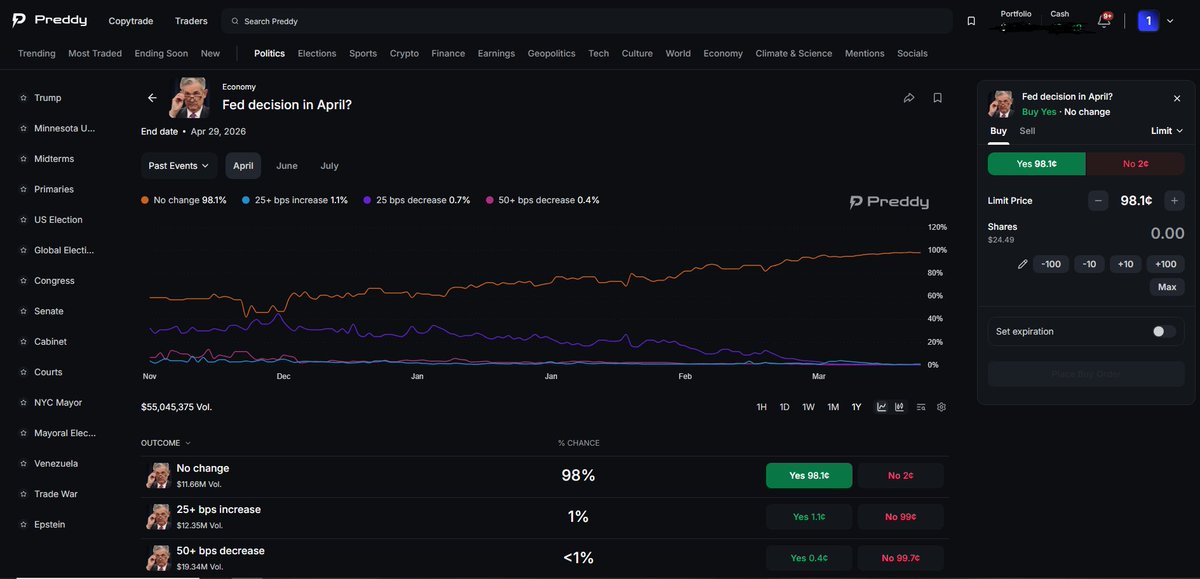 Woombas's tweet photo. When you use Preddy: 
✅ You trade the EXACT same markets as on Polymarket. 
🪂 Your volume &amp; activity STILL count towards potential Polymarket Airdrops! 👇👇

 https://t.co/5pZTUs5OXd

#Polymarket #Airdrop #PreddyTrade #CryptoAlpha #PredictionMarkets https://t.co/RgtRD2KWHX