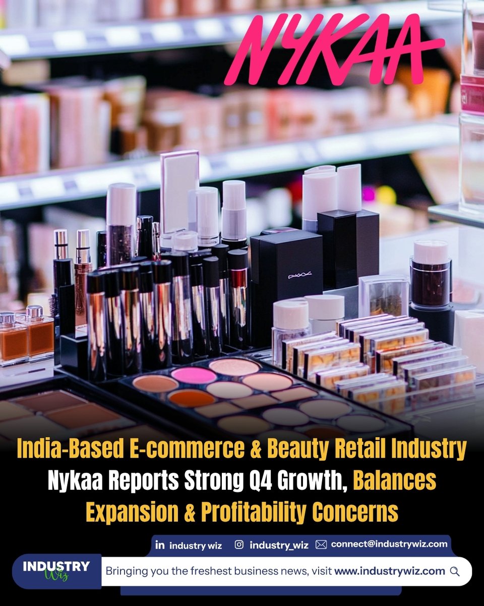 Industry_wiz's tweet image. @MyNykaa  has delivered its strongest growth in three years, projecting late-20% revenue growth for Q4, driven by robust performance in both beauty and fashion segments.

#IndustryWiz #Ecommerce #RetailIndustry #BeautyIndustry #FashionRetail #IndiaMarket #BusinessGrowth