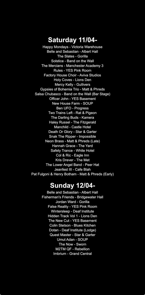 Manchester Gigs tweet media