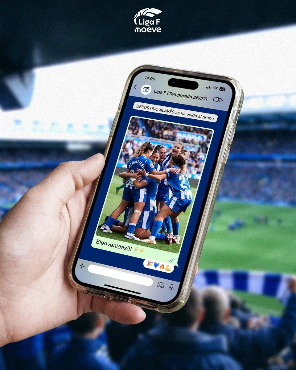 ¿Cuántas ganas teníais de este momento, <a href="/AlavesFem/">Deportivo Alavés Gloriosas</a>? 📱🔥

#LigaFMoeve