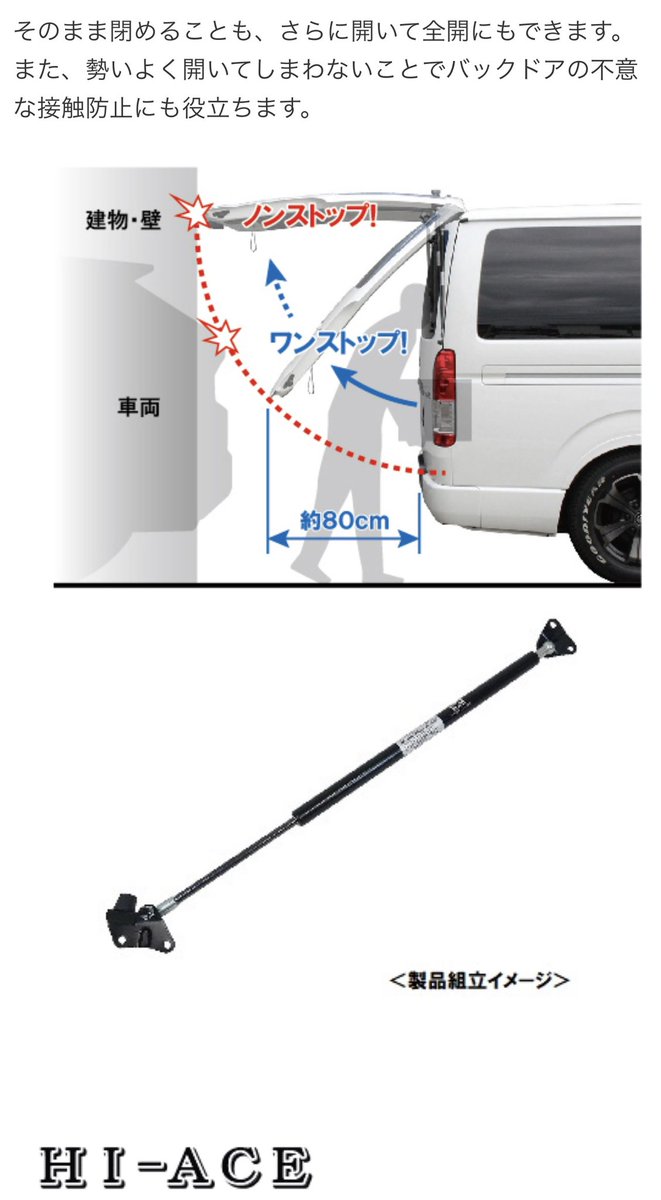 whirl_wind2003's tweet photo. 昔100系ハイエースのリアゲートのダンパーで捻ったら更に高く上がるやつあったはずなんだけど今の200系ハイエースにはないんだろうか？

探してるんだけど出てこない

#ハイエース
#リアゲートダンパー https://t.co/TNAYc5kCO4