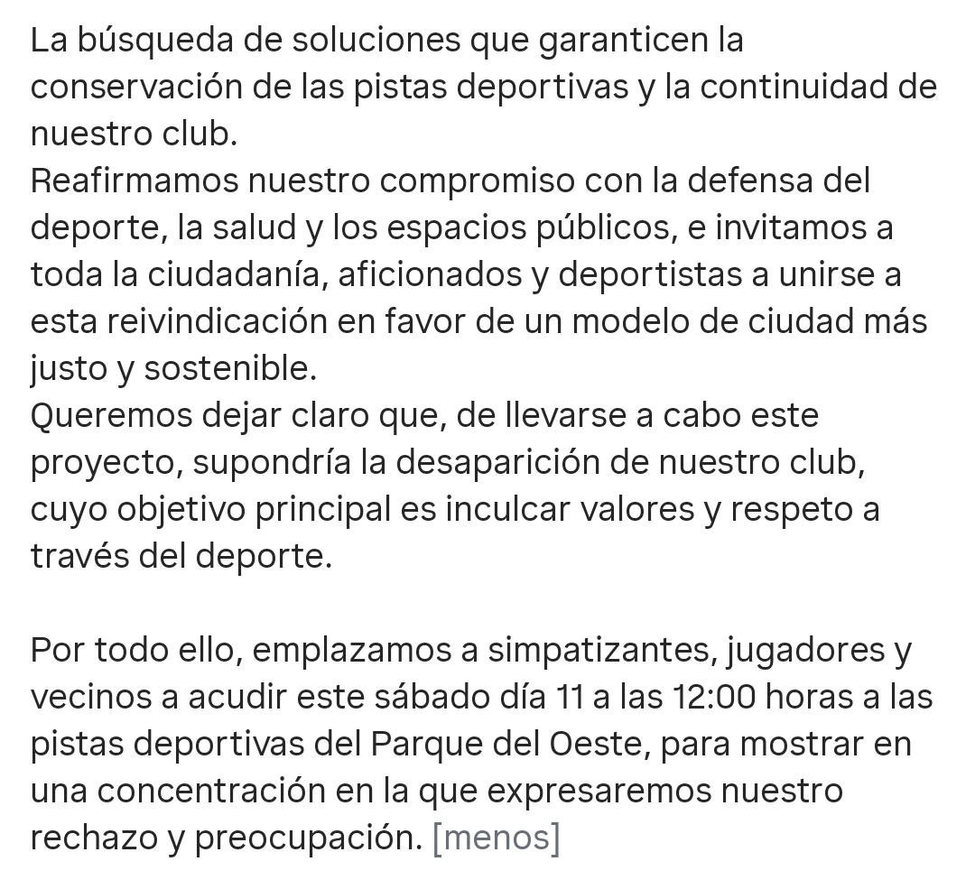 HuelinTV's tweet photo. El club deportivo @UDLaPazFS publica comunicado mostrando su oposición al proyecto de reforma en el parque del oeste, que reducirá la zona deportiva para construir un edificio y aparcamiento destinado a @LimasamOficial  y que, según manifiestan, supondría desaparición del club. https://t.co/onQBM9RlLI