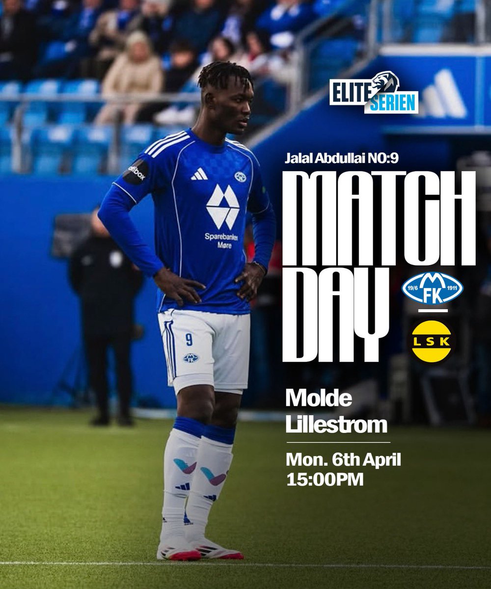 ProBallMgt's tweet photo. Big day for Jalal Abdullai and MOLDE FOTBALLKLUBB. Best of luck!

#proball https://t.co/YcSxNtXpW7