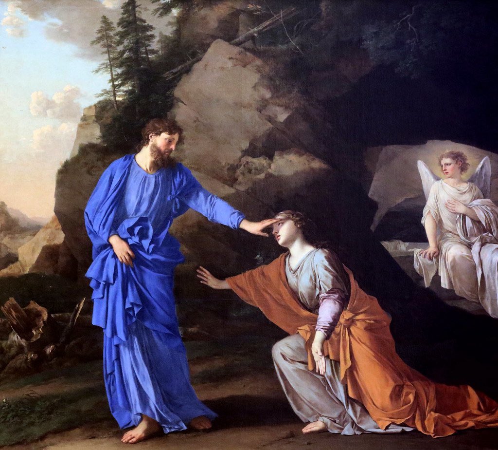 L’un des plus beaux « Noli me tangere » a été peint par Laurent de La Hyre pour la Grande Chartreuse en 1656, quelques mois avant la mort de l’artiste : il est conservé au musée de Grenoble 😍