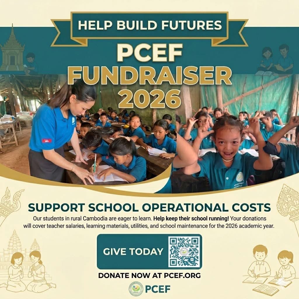 PCEF_school's tweet photo. How you can help:

Your donation to our 2026 Operational Fund directly covers teacher salaries, classroom supplies, and school maintenance.

​🔗 Link to donate: https://t.co/WolbEX7K1B

#PCEF2026 #EducationForAll #Cambodia #SupportTeachers #BuildingFutures https://t.co/MKFaxcP26T