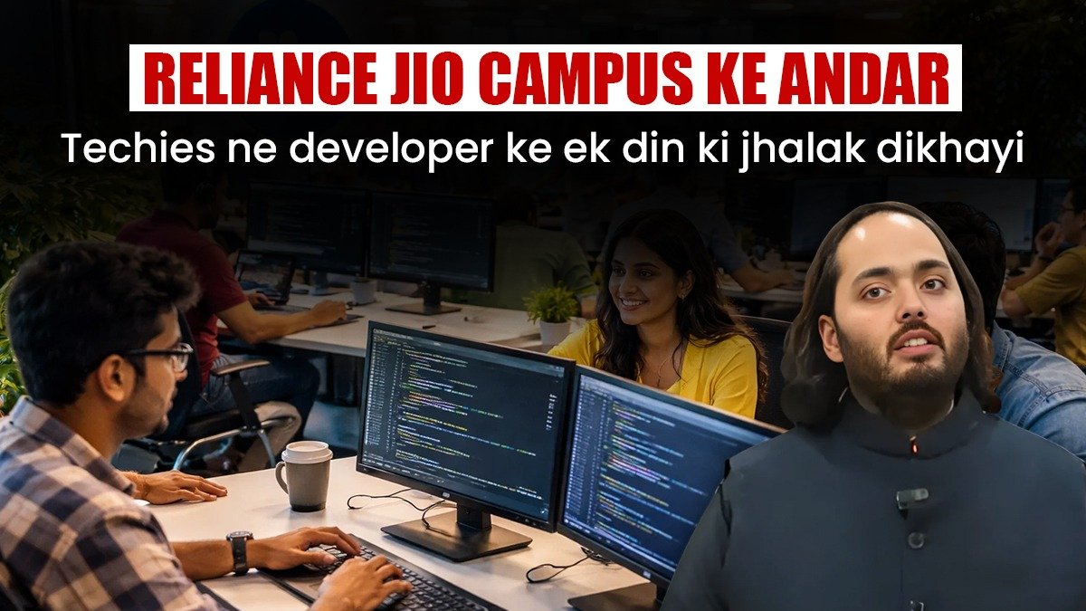 khabaraajki121's tweet image. Reliance Jio campus ke andar ka scene 
Techies coding mode mein full focus, innovation on peak 
Yahan har din ek naya idea aur ek nayi kahani banti hai!
Developer life = Coffee  + Code  + Creativity 💡
#TechLife #Coding #Jio #DeveloperLife