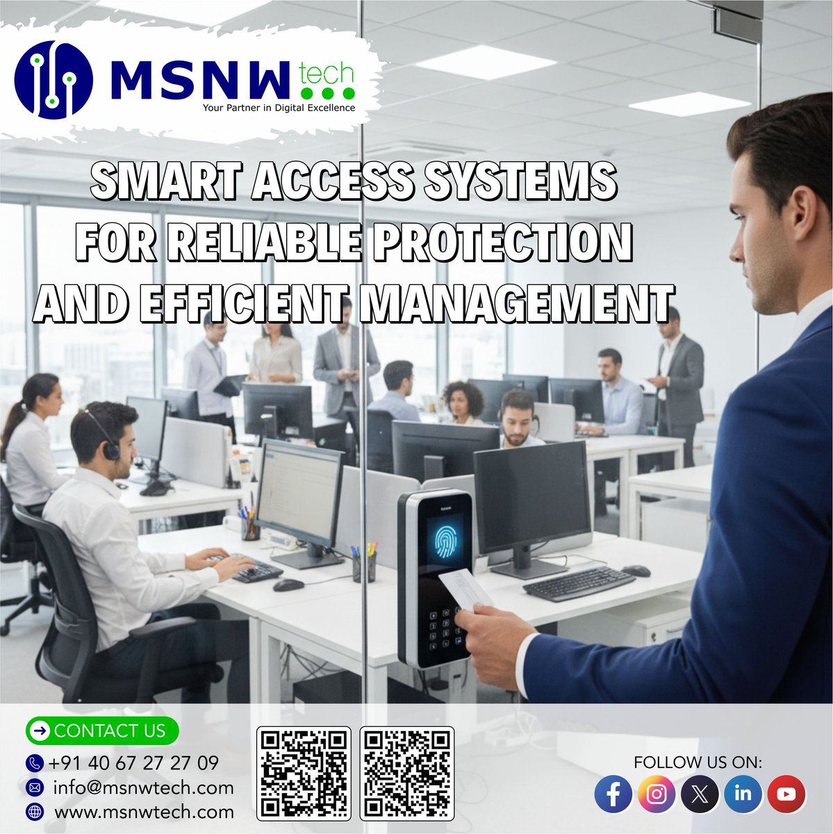 msnwtechpvtltd's tweet image. 🔐 SMART ACCESS SYSTEMS FOR RELIABLE PROTECTION AND EFFICIENT MANAGEMENT

 📱 +91 40 67 27 27 09
 📧 info@msnwtech.com
 🌐 msnwtech.com
#MSNWTech #SmartAccess #AccessControlSystems #SecuritySolutions #DigitalSecurity #BuildingAutomation #TechInnovation