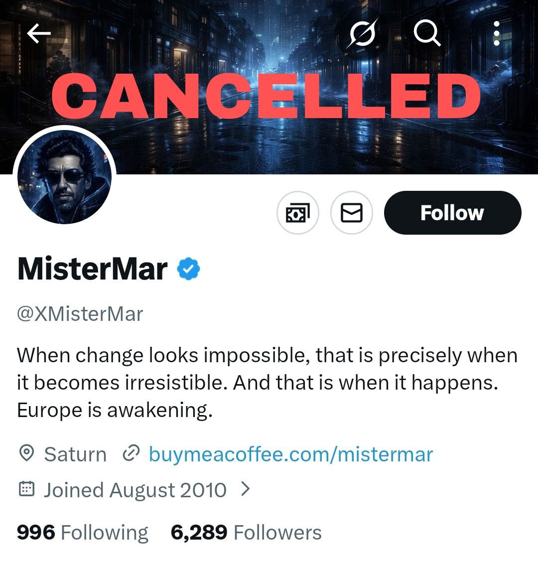 MisterMar 2.0 (1.0 censored by X) tweet media