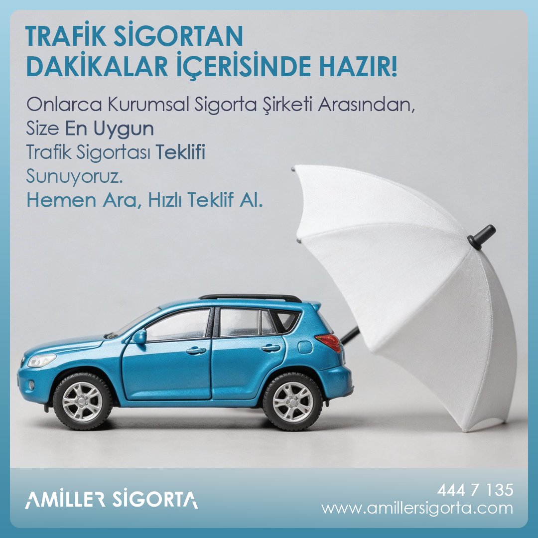 AmillerSigorta's tweet photo. TRAFİK SİGORTAN DAKİKALAR İÇERİSİNDE HAZIR!

Onlarca Kurumsal Sigorta Şirketi Arasından, Size En Uygun Trafik Sigortası Teklifi Sunuyoruz.

Hemen Ara, Hızlı Teklif Al.

444 7 135
https://t.co/lkyT6mb9tQ https://t.co/IzpC3jDq1c