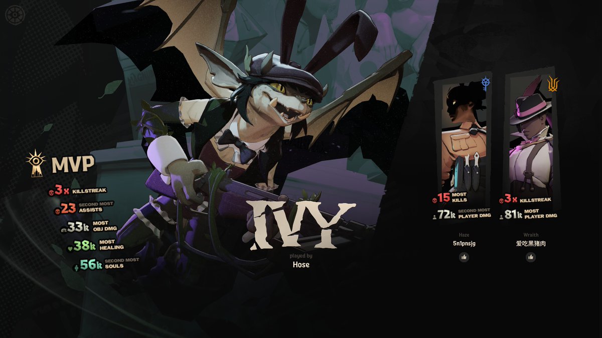 Bunny suit Ivy buff goes hard