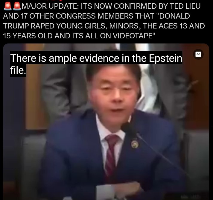 MrSpiritsRaven's tweet photo. DO NOT STOP TALKING ABOUT THE EPSTEIN FILES.
#DoNotStopCallingTrumpPedophile
#DoNotStopTalkinAboutTheEpsteinTrumpFiles
https://t.co/ggUplv4fOG https://t.co/jcClPphMiw