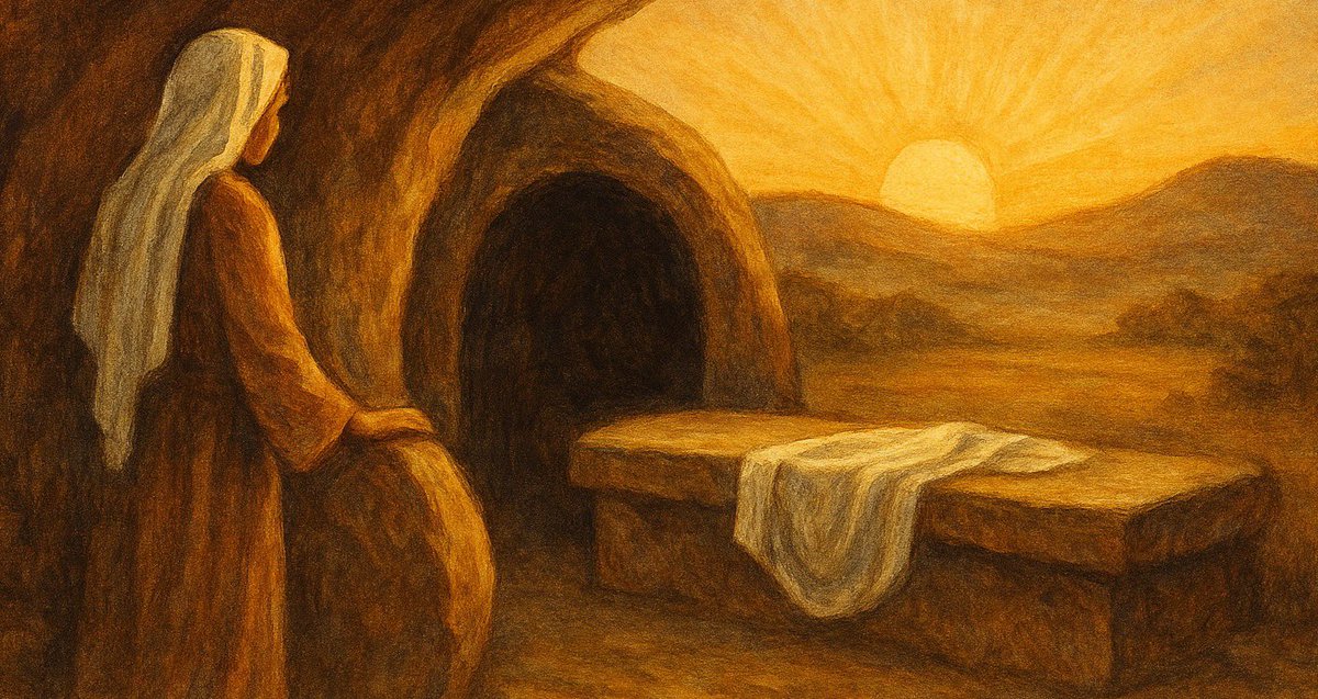 JRomira's tweet photo. Las mujeres se marcharon a toda prisa del sepulcro; [...]
De pronto, Jesús les salió al encuentro y les dijo: 
«Alegraos». 
Ellas se acercaron, le abrazaron los pies y se postraron ante él. 
(Mt 28, 8-15) #EvangelioDelDía https://t.co/WfVLks5jDM